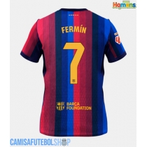 Camisa de time de futebol Barcelona Fermin Lopez #7 Replicas 1º Equipamento 2026-27 Manga Curta